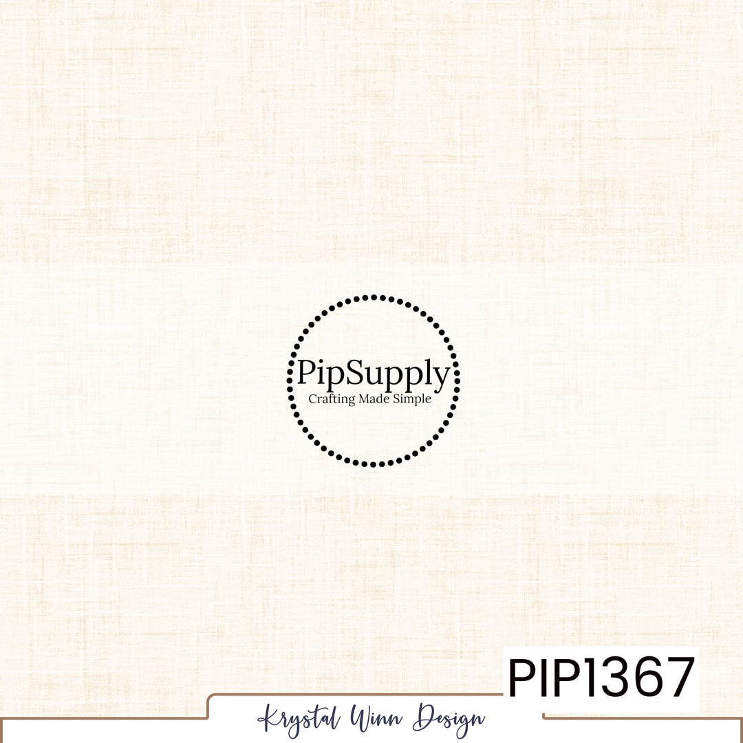 A soft, warm ivory cream solid background featuring a delicate linen-inspired texture with fine crosshatched fibers and subtle beige undertones, creating a natural woven fabric appearance with a light, cozy, vintage feel.