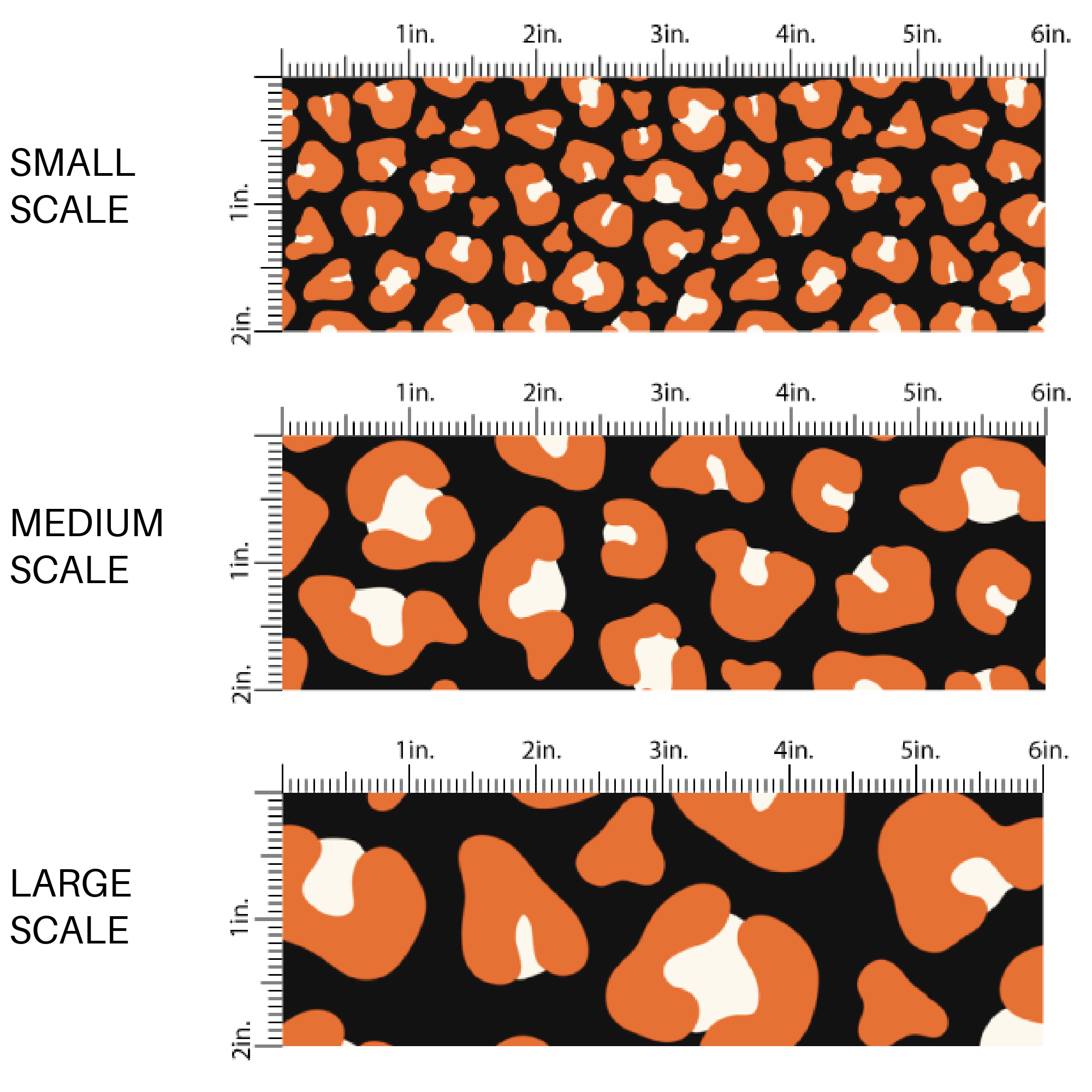 Animal Print Fabric By The Yard - Orange and Black Leopard Fabric - Orange  Fabric – Pip Supply