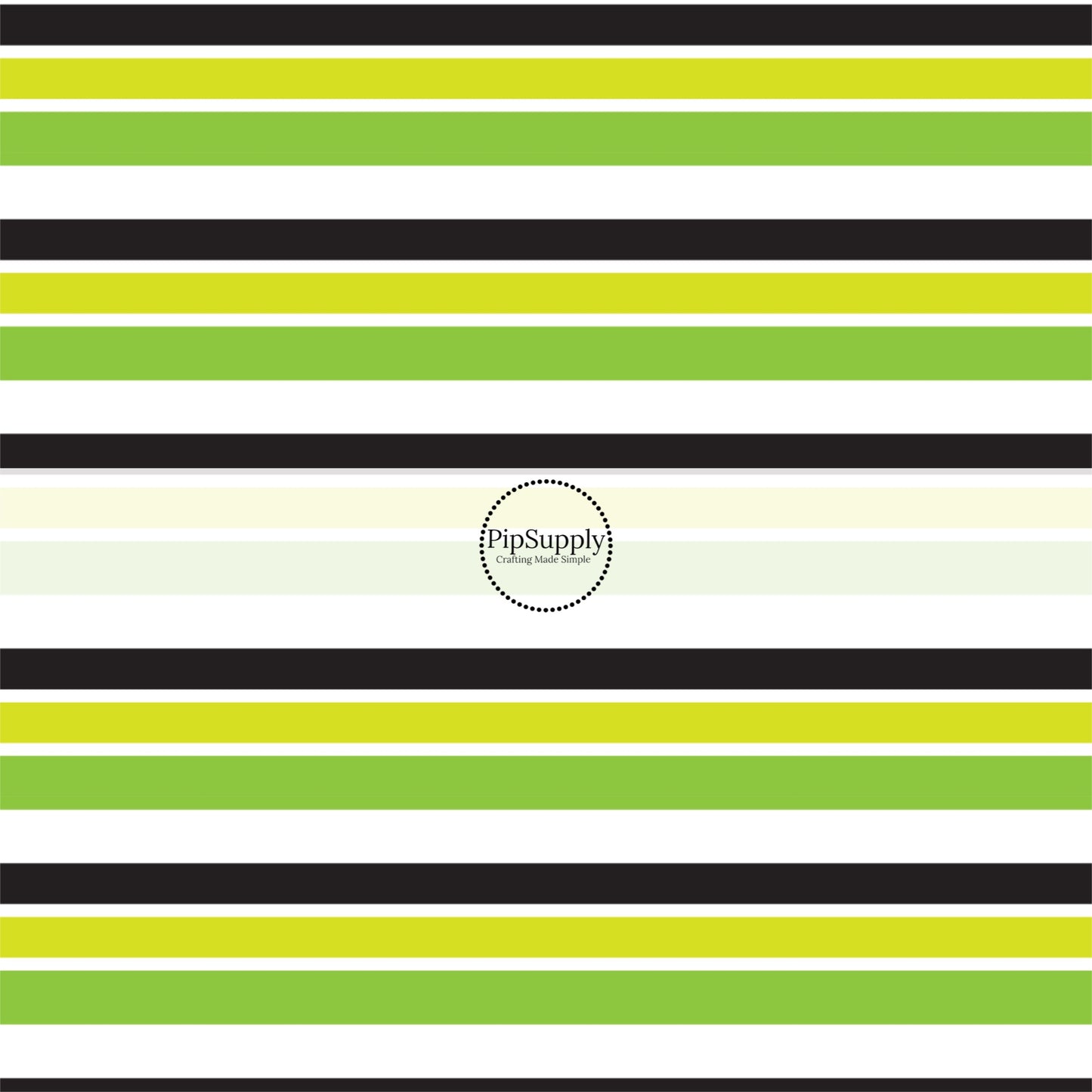 Green, black, and white striped fabric by the yard.