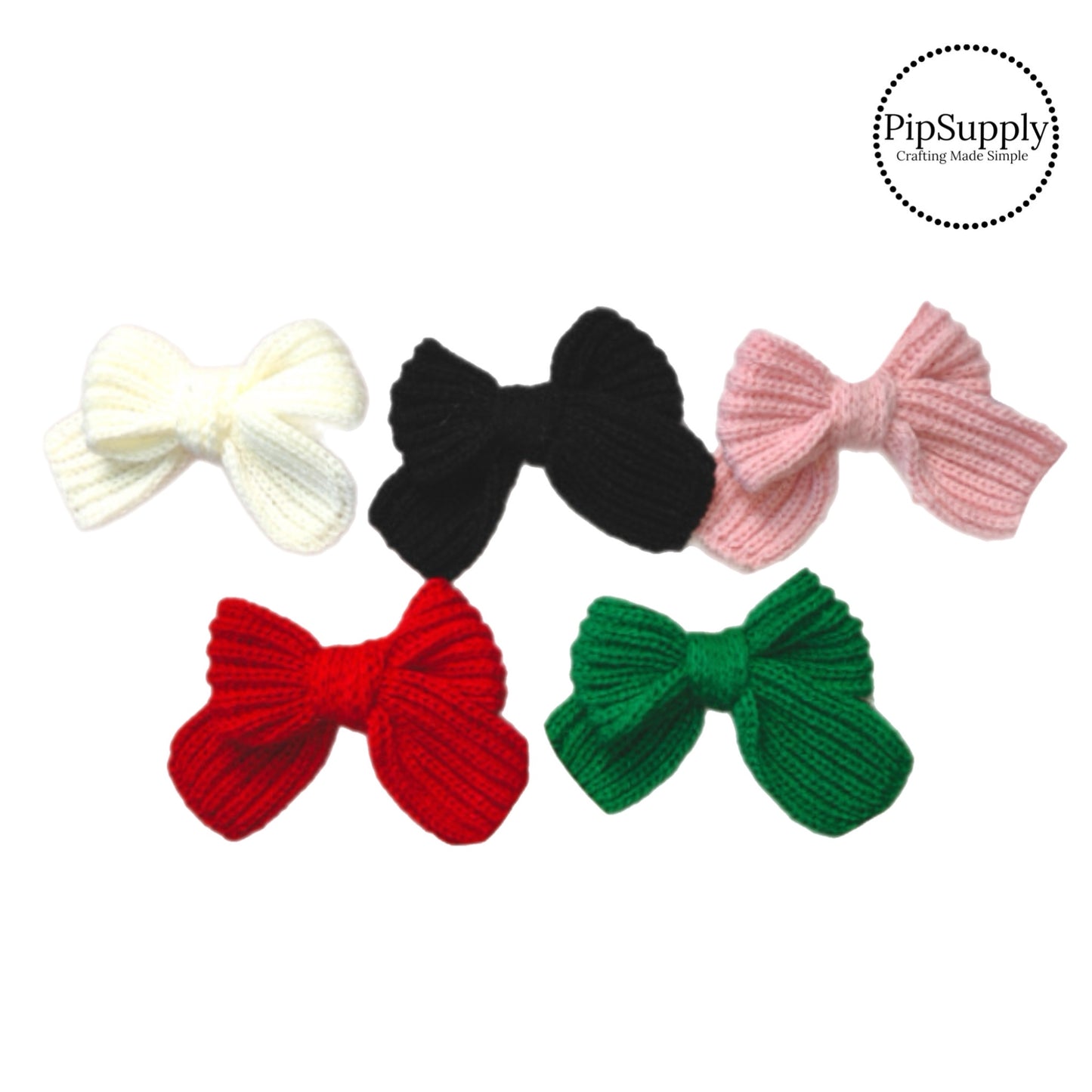 Theses holiday soft crocheted hair bows are ready to package and resell to your customers no sewing or measuring necessary! These come pre-tied with an attached alligator clip. The holiday bow is perfect for all hair styles for kids and adults.