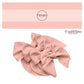 These solid colored pink no sew bow strips can be easily tied and attached to a clip for a finished hair bow. These fun party themed bow strips are great for personal use or to sell. The bow strips features solid light pink color. 