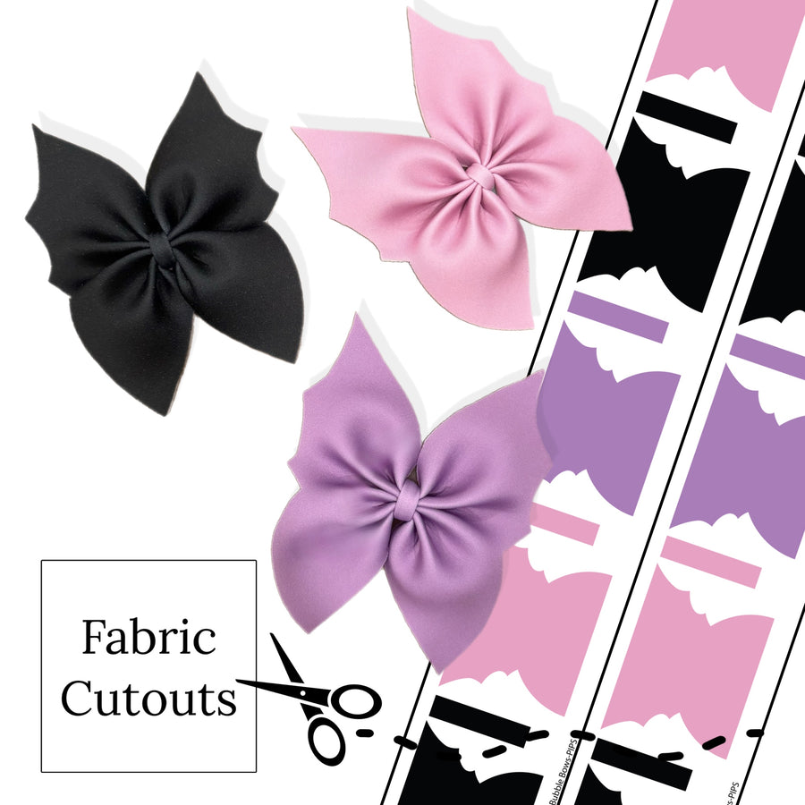 Halloween Bat Hair Bows 