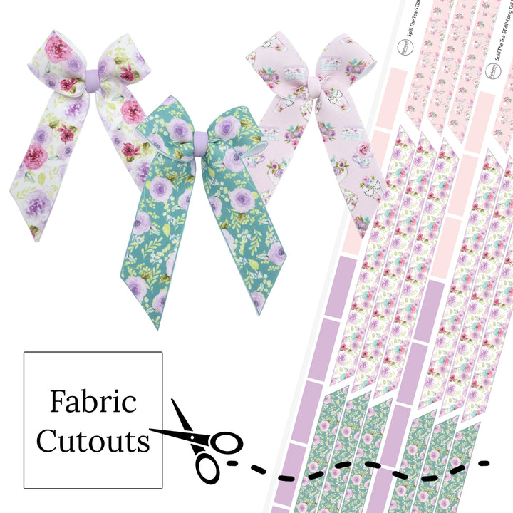 Spill The Tea Long Tail Neoprene DIY Hair Bows