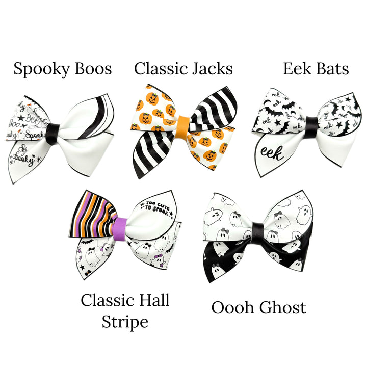 patterns for patterned pinwheel spooky boo bash faux leather bows