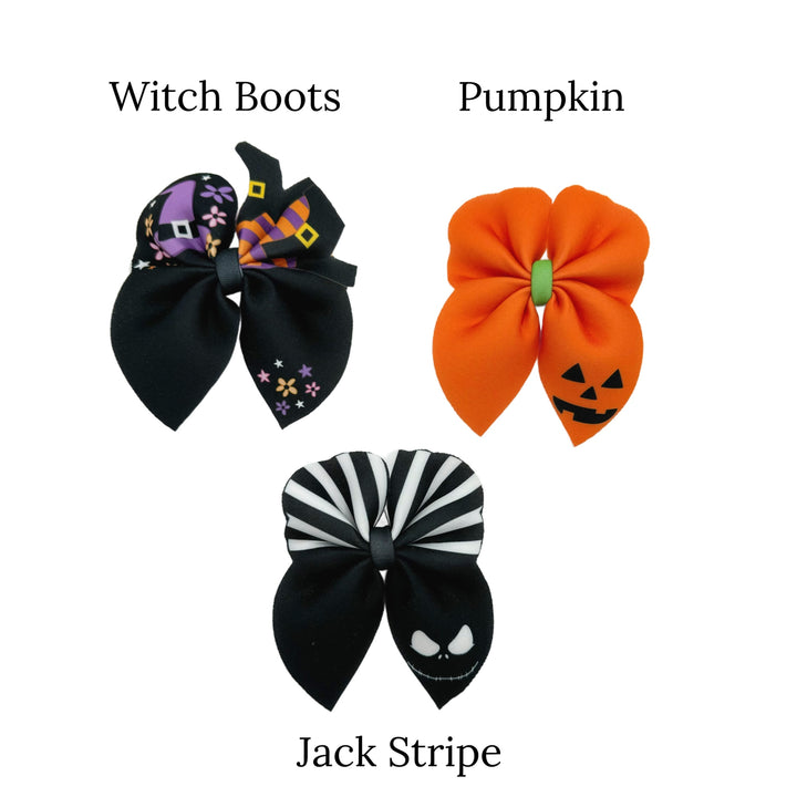 Spooky Halloween Bubble Neoprene DIY Hair Bows