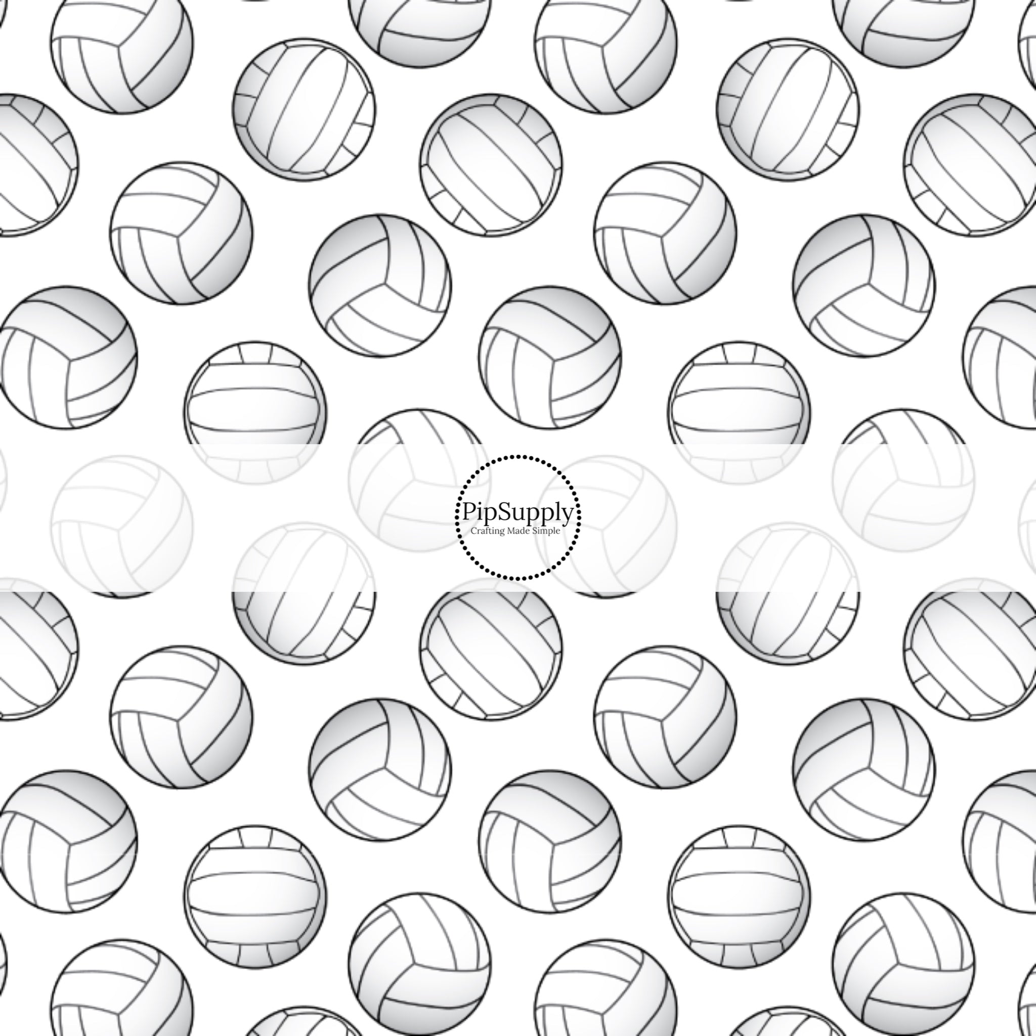 Sports Fabric By The Yard Volleyball Fabric By The Yard Game Day
