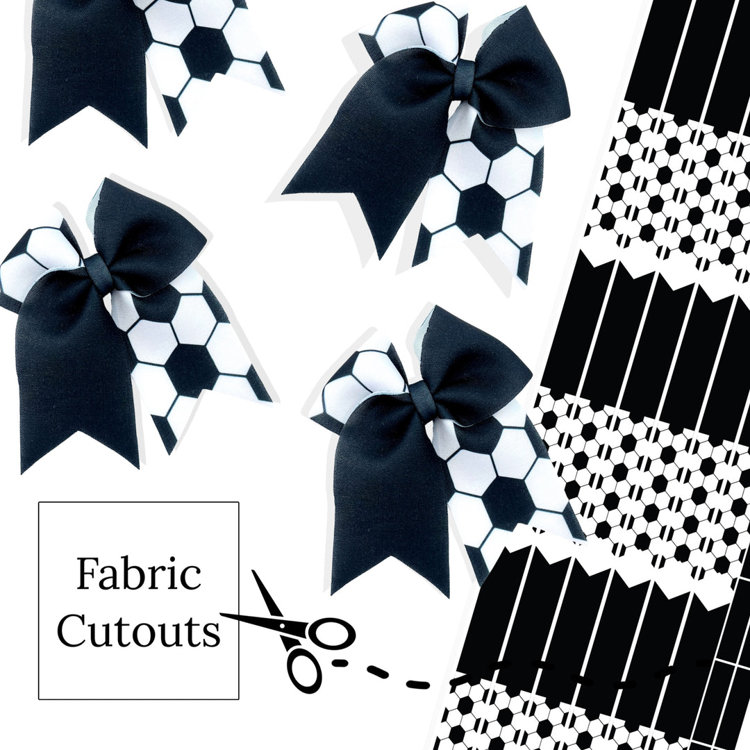 Sports - SOCCER Sailor Neoprene DIY Hair Bows