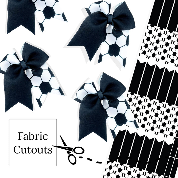 Sports - SOCCER Sailor Neoprene DIY Hair Bows