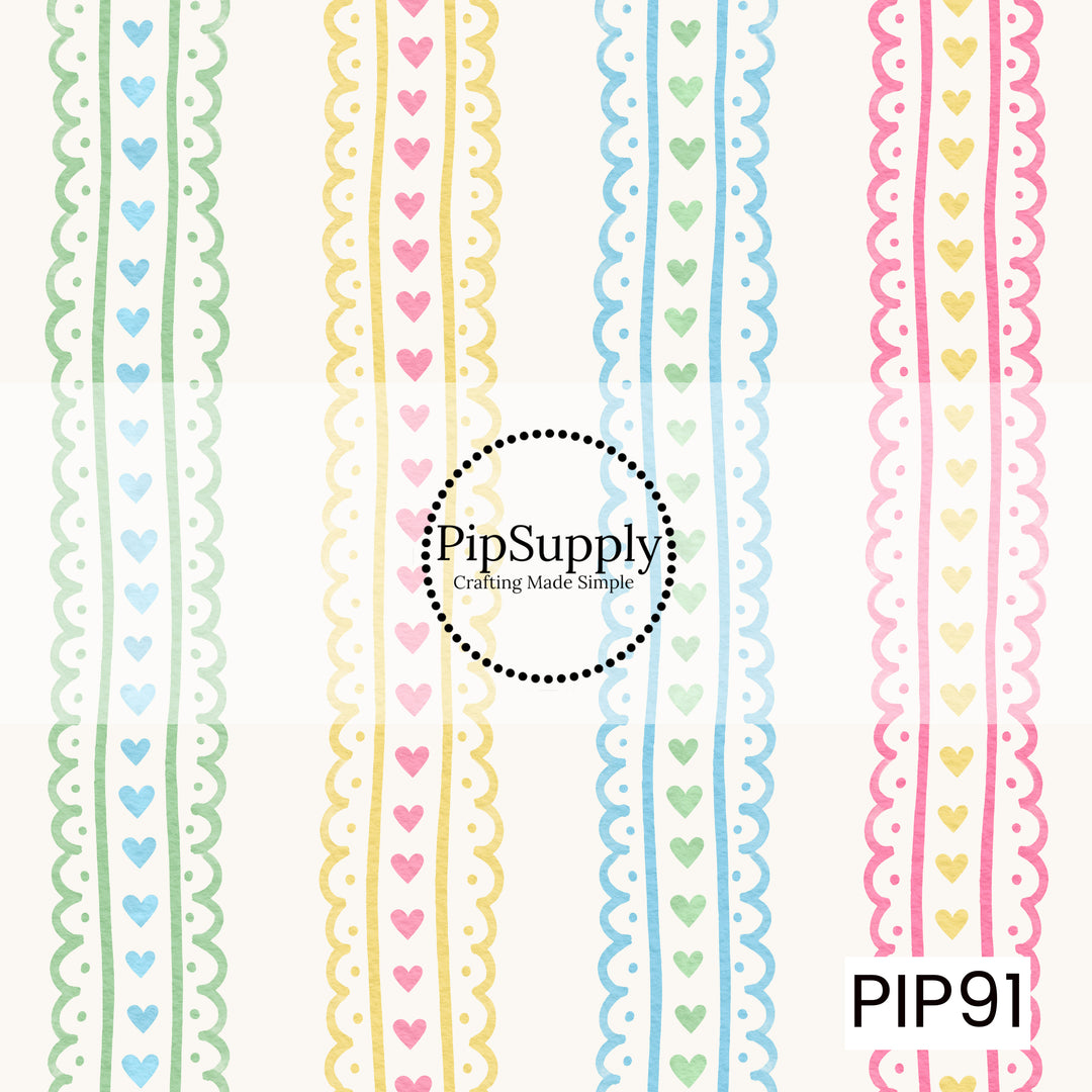 PIP91 - Pastel Heart Lace