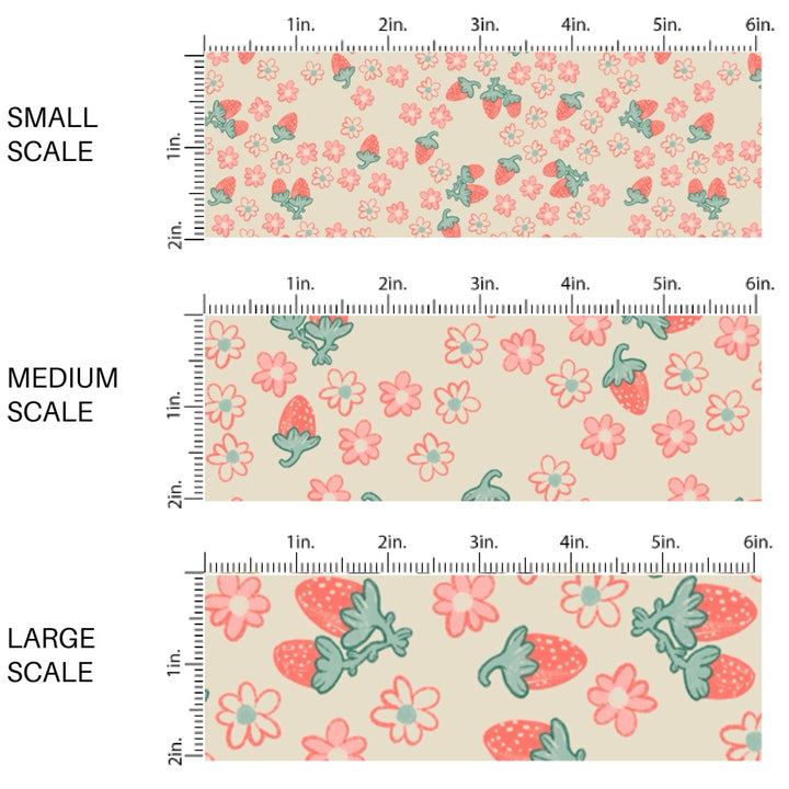Strawberry Picking Fabric By The Yard