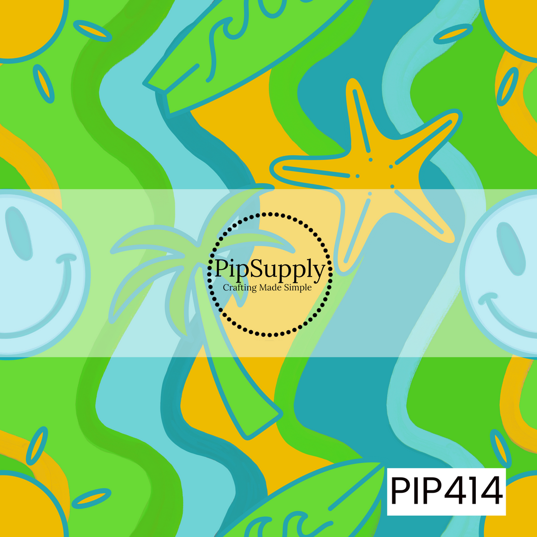 PIP414 - Summer Retro Smiley Green