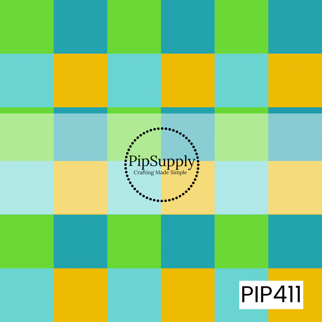 PIP411 - Summer Retro Checks Green