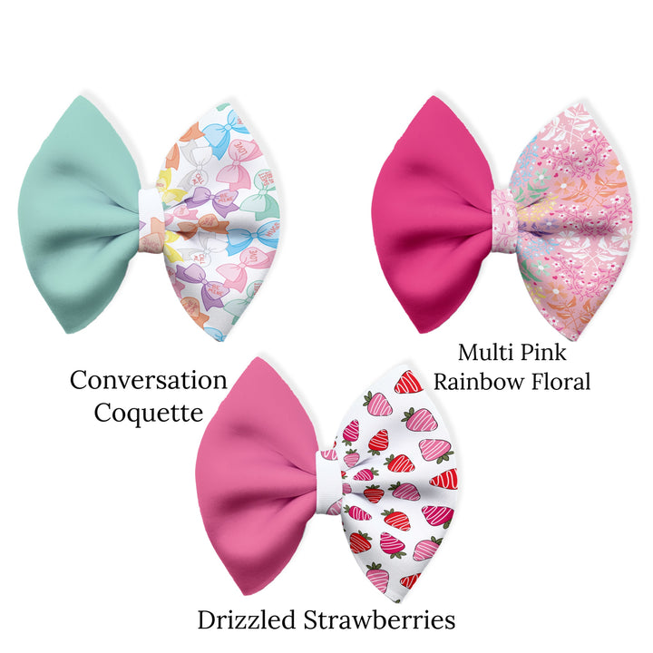 Sweet Pink XOXO Pinch Neoprene DIY Hair Bows