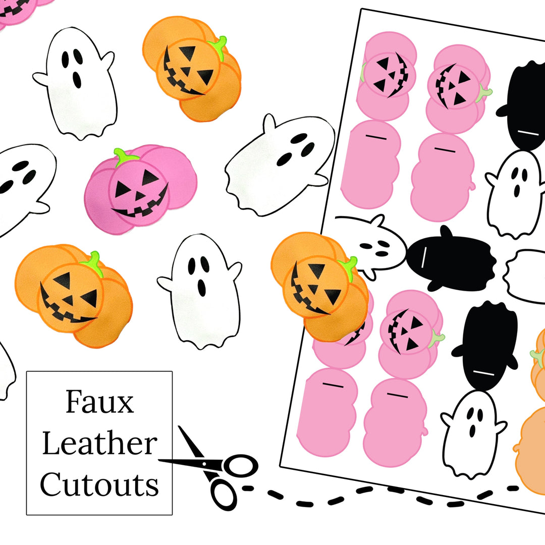 Sweet Halloween Faux Leather DIY Snap Clip Covers