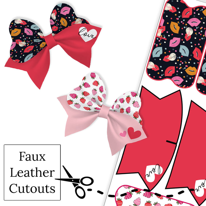 Sweetheart Loveable Faux Leather DIY Hair Bow