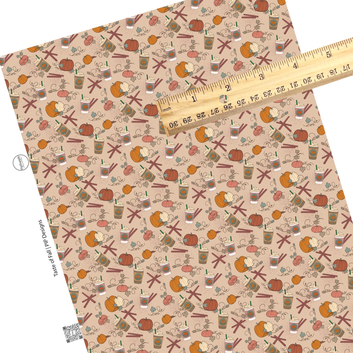 Autumn Harvest Prints | Faux Leather Fabric Sheets