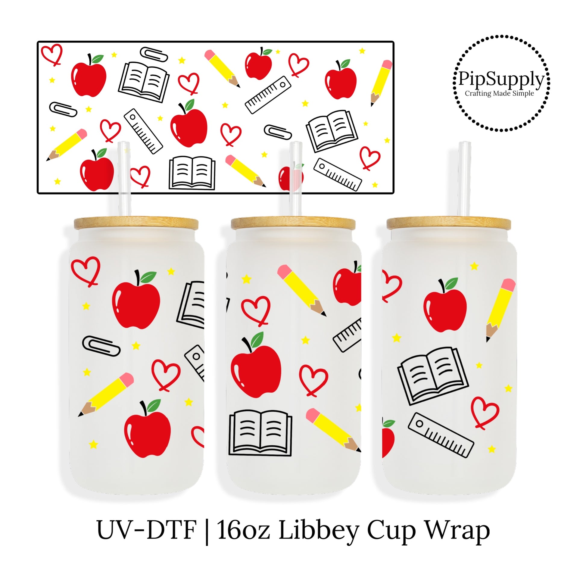 Uv Dtf Cup Wraps Stitch Themed Cup Wraps Uv Dtf Decals Stitch Themed Can  Glass Cups, Valentine Uvdtf Cup Wrap 