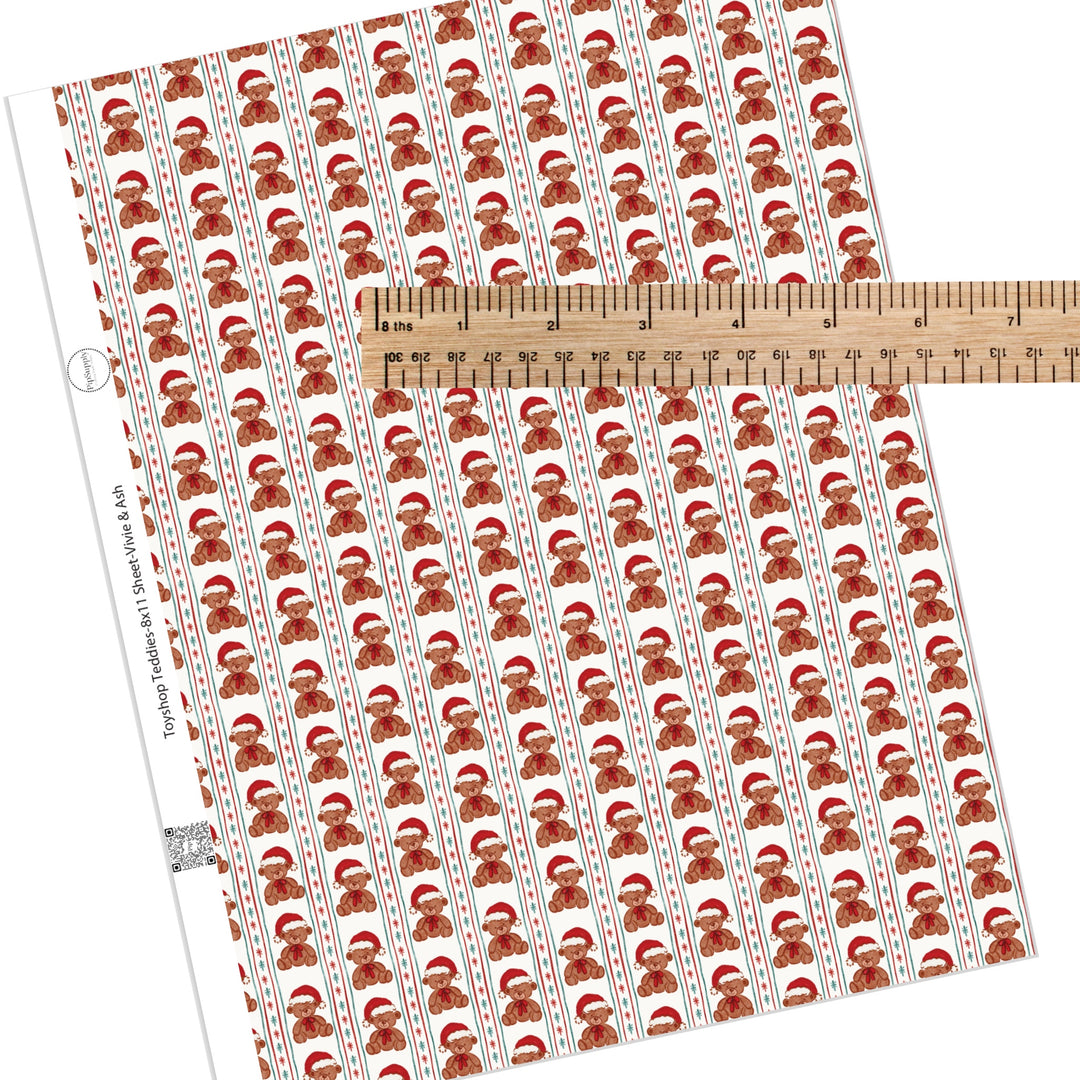 Toyshop Teddies Faux Leather Sheets