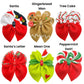 Traditional Christmas Bubble Neoprene DIY Hair Bows