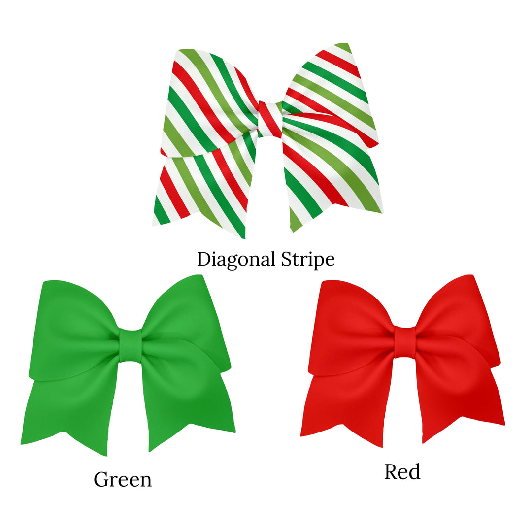 These traditional Christmas holiday themed layered faux leather bows are ready to cut and assemble into a bow garland. These patterned cutouts can also be used to make a hair bow, headband, banner, photo props, scrapbook, party or classroom decorations, bulletin board trim or anything creative! You will receive one faux leather sheet with varying quantities of cutouts based on your selections. 