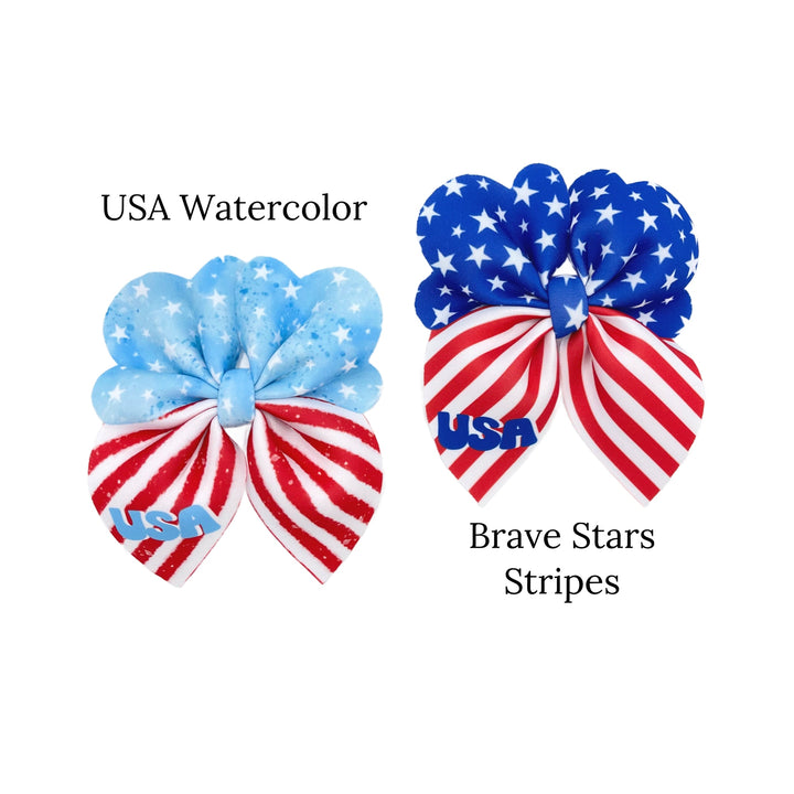 USA Spirit Shapes Bubble Neoprene DIY Hair Bows