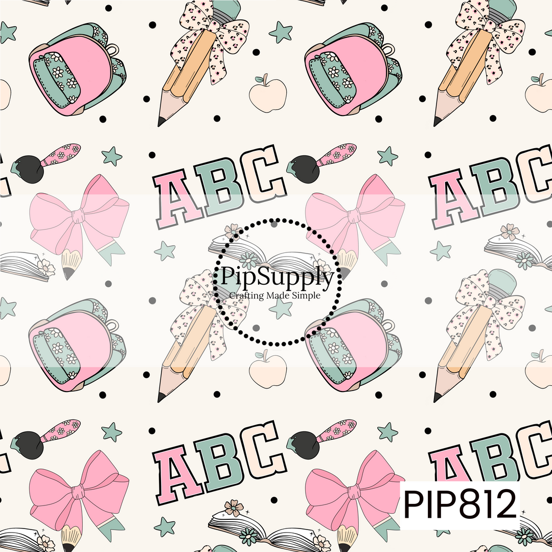 PIP812 - Bus Stop Bows Pink And Green