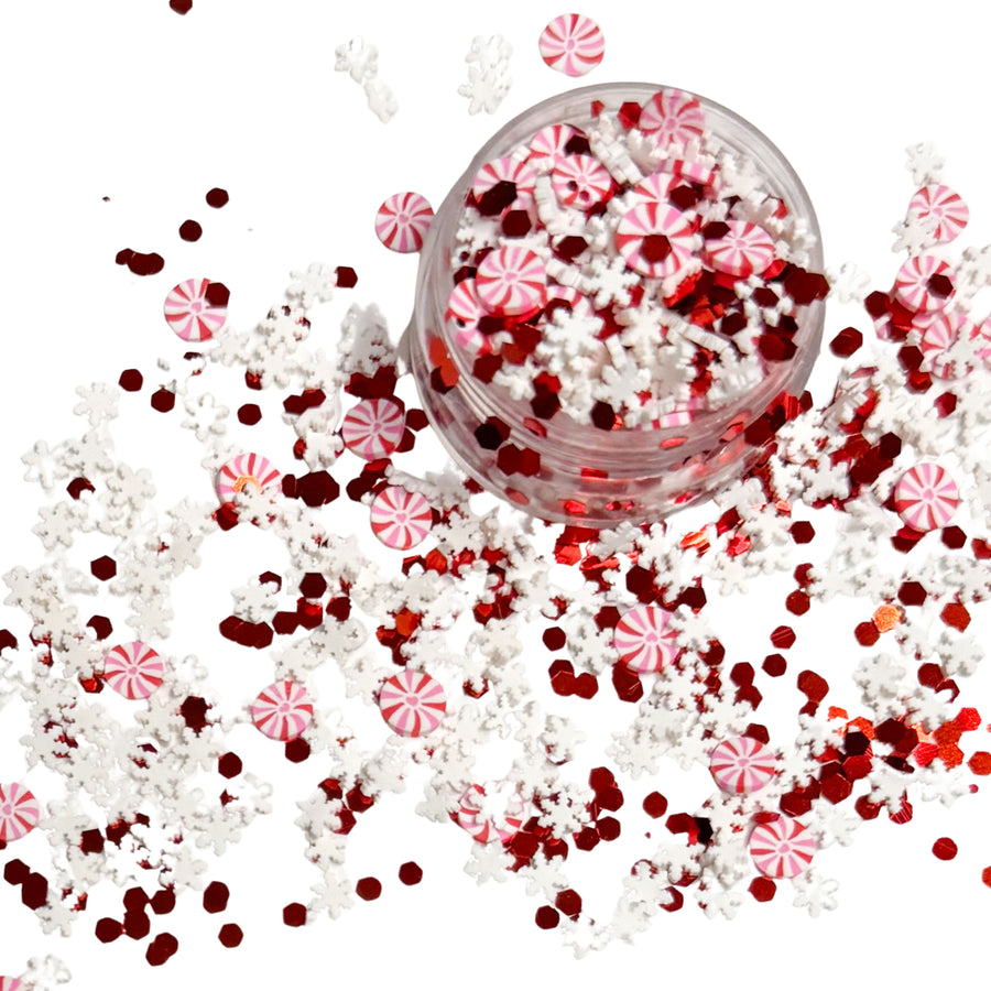 Pink Peppermints and Snowflakes Clay Slice Mix

These fun Christmas clay mixes are perfect for crafting, embellishing, or decorating! This mix has pink peppermint candy clays, white snowflakes and red sequin glitter. Choose your style and get creative!