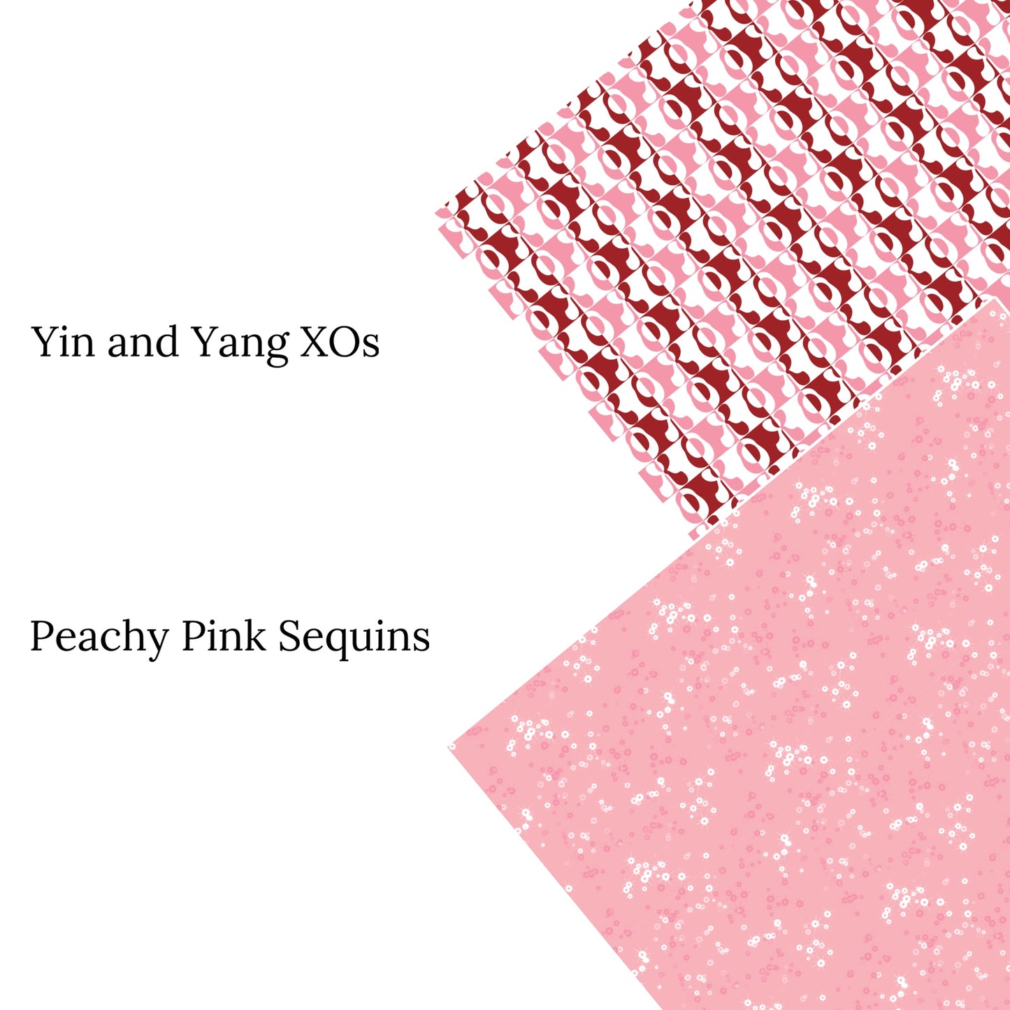 Yin and Yang XO’s Faux Leather Sheets