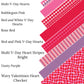Pink and Red Stripes Faux Leather Sheets
