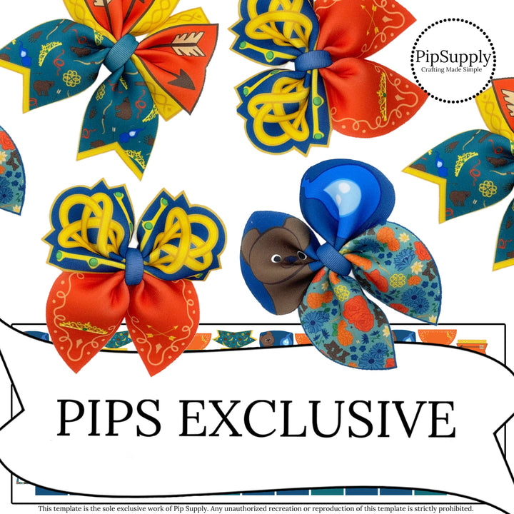 brave princess inspired diy neoprene hair bows