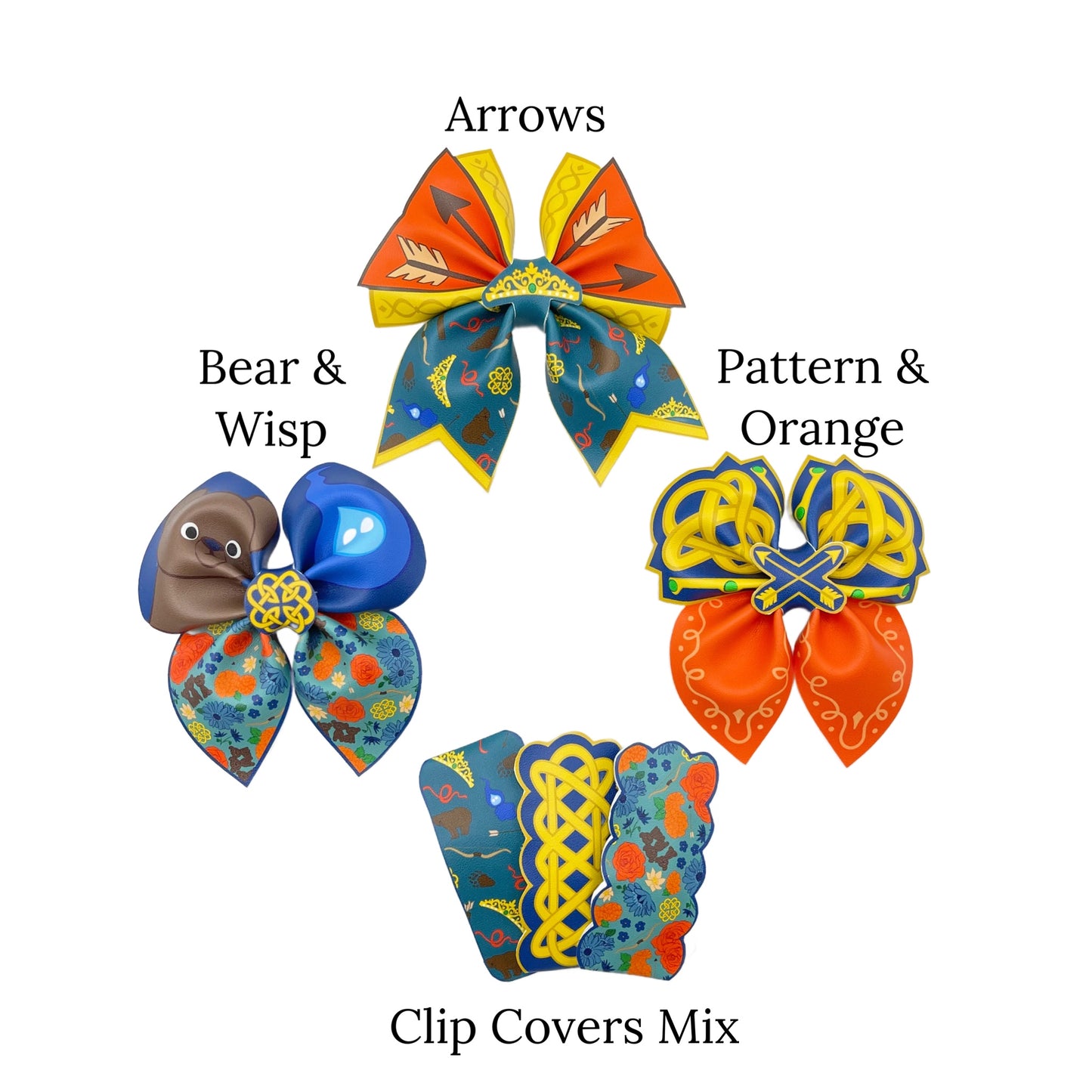 patterns for brave princess faux leather bows