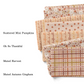 Wall Flower Graphics neutral colored fall season fabric swatches.