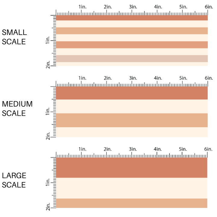 Tan fabric by the yard with blush pink, brown, and cream striped fabric by the yard Scaled image guide.
