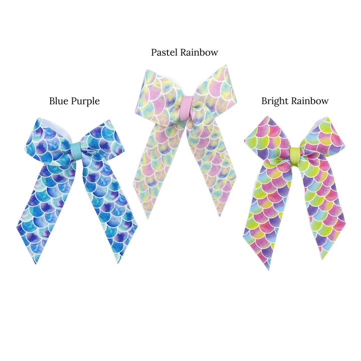 patterns for watercolor mermaid scales hand cut diy neoprene hair bows