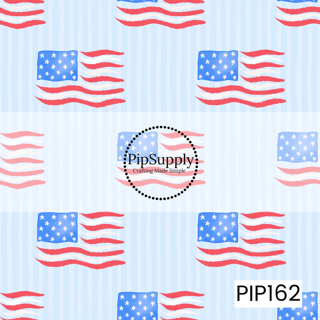 PIP162 - Watercolor Americana Flag