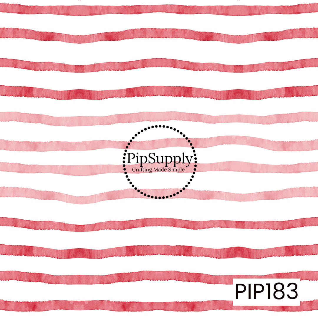 PIP183 Watercolor Wavey Red