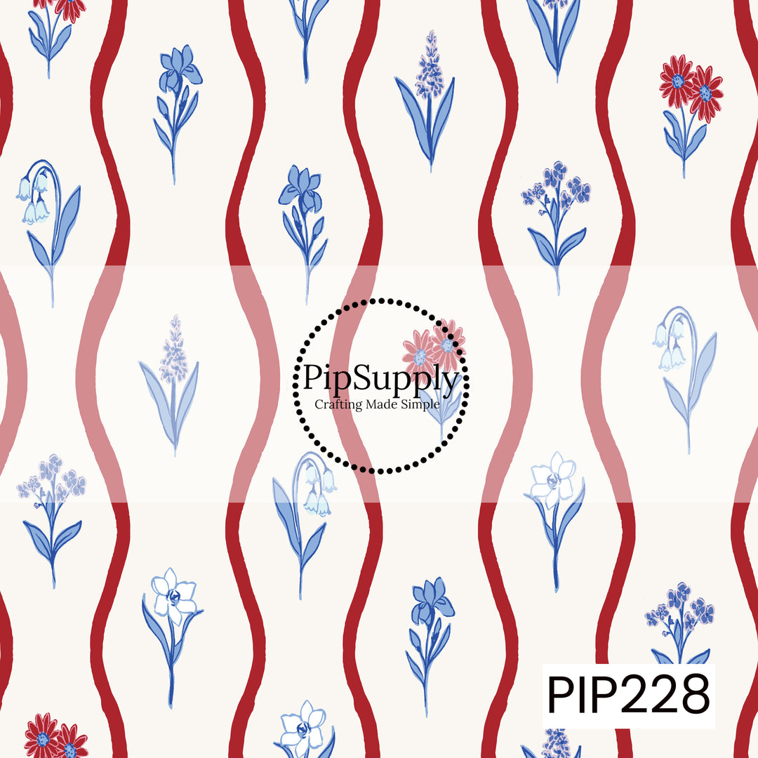 PIP228 - Freedom Wavey Stripe Floral