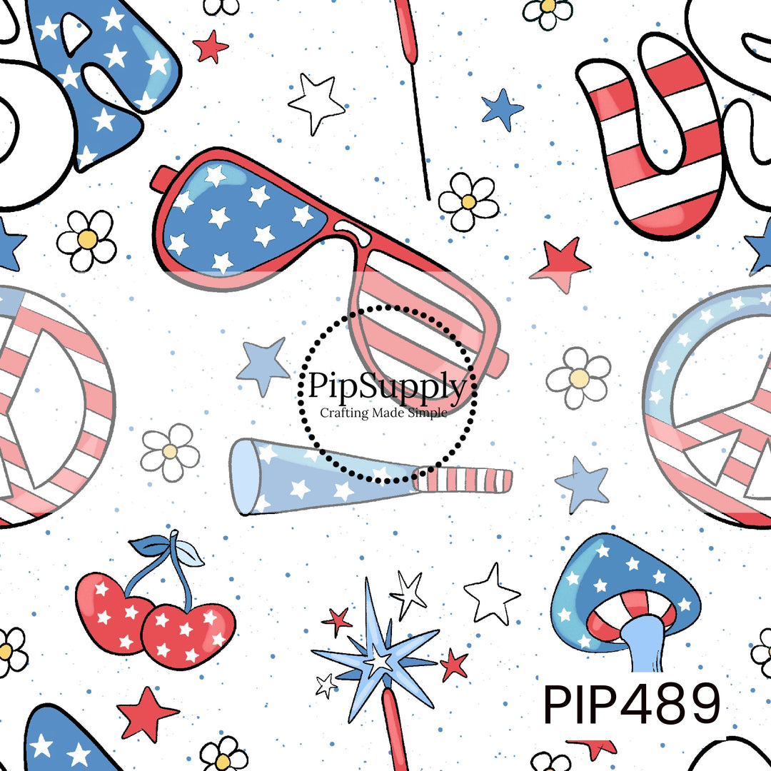 PIP489 - White Groovy Daisy USA