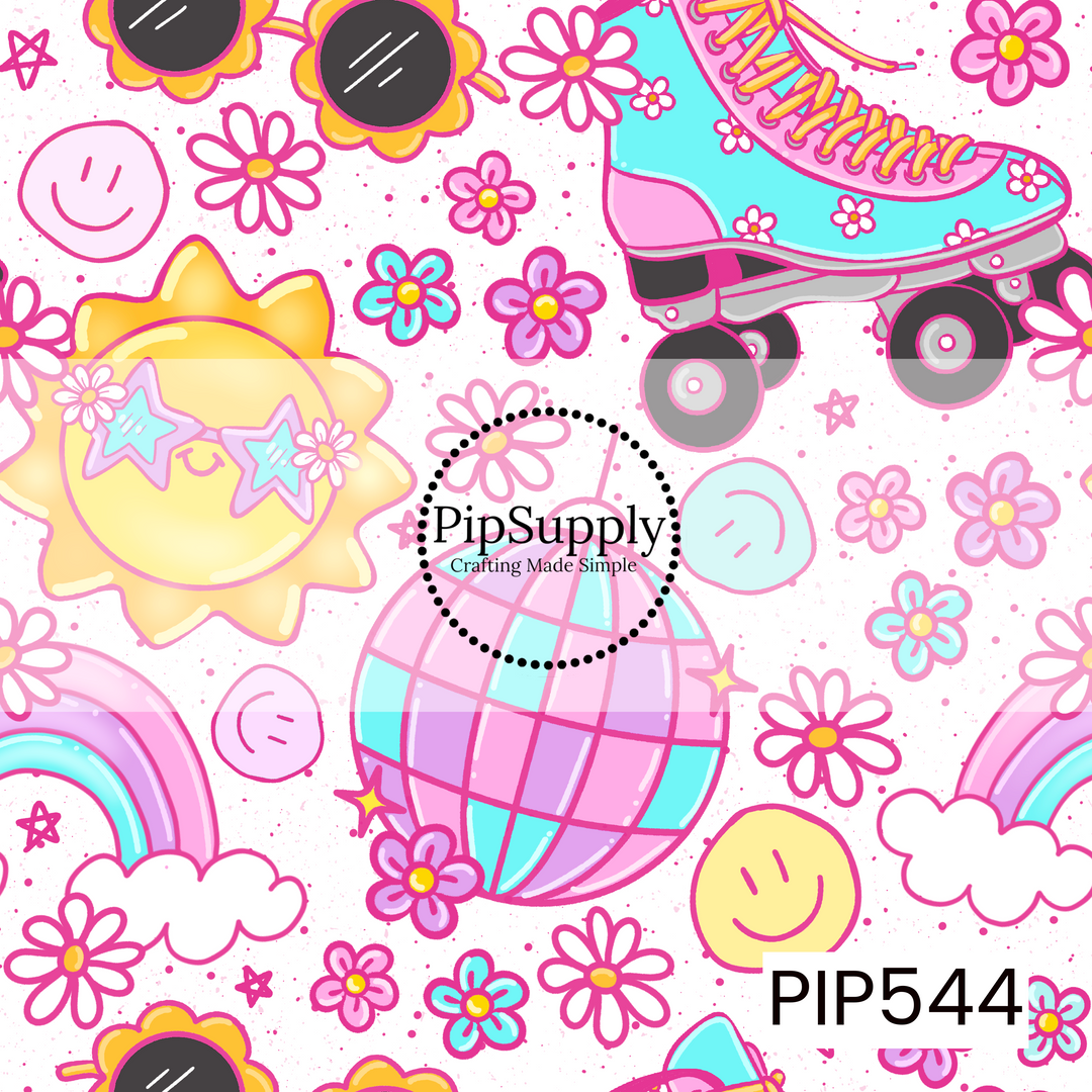 PIP544 - Retro Sunshine Skate White