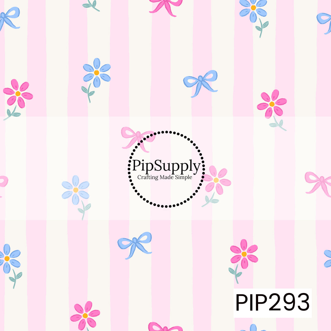 PIP293 - Daisies and Bows Stripe