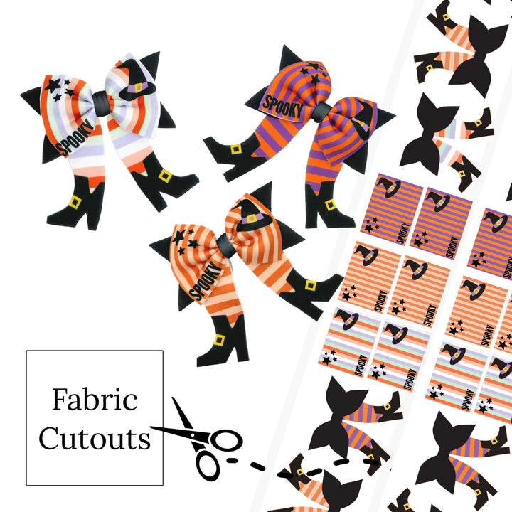 Witch Boots Layered Neoprene DIY Hair Bows