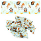 These magical adventure inspired themed no sew bow strips can be easily tied and attached to a clip for a finished hair bow. These fun themed patterned bow strips are great for personal use or to sell. These bow strips feature the following design: princess, tigers, magic blankets, and stars on light blue.