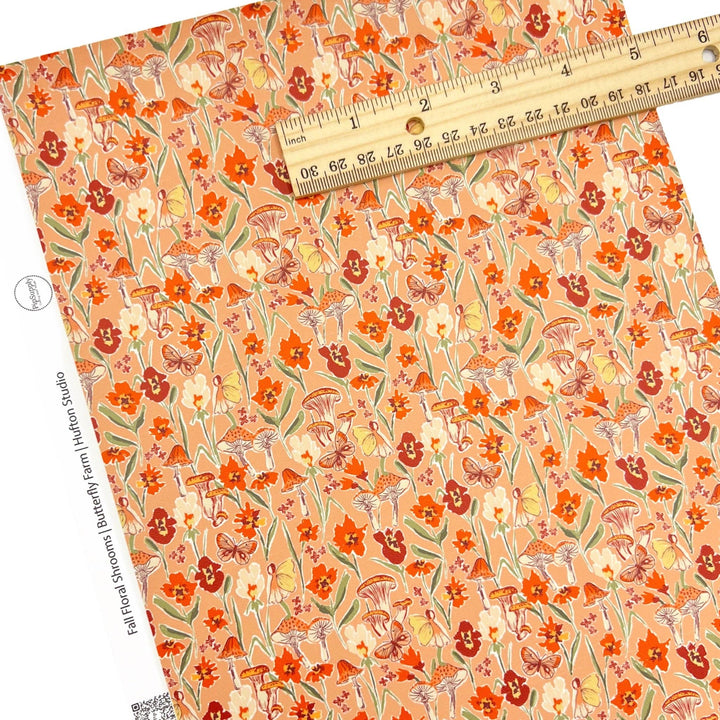 Butterfly Farm Faux Leather Sheets