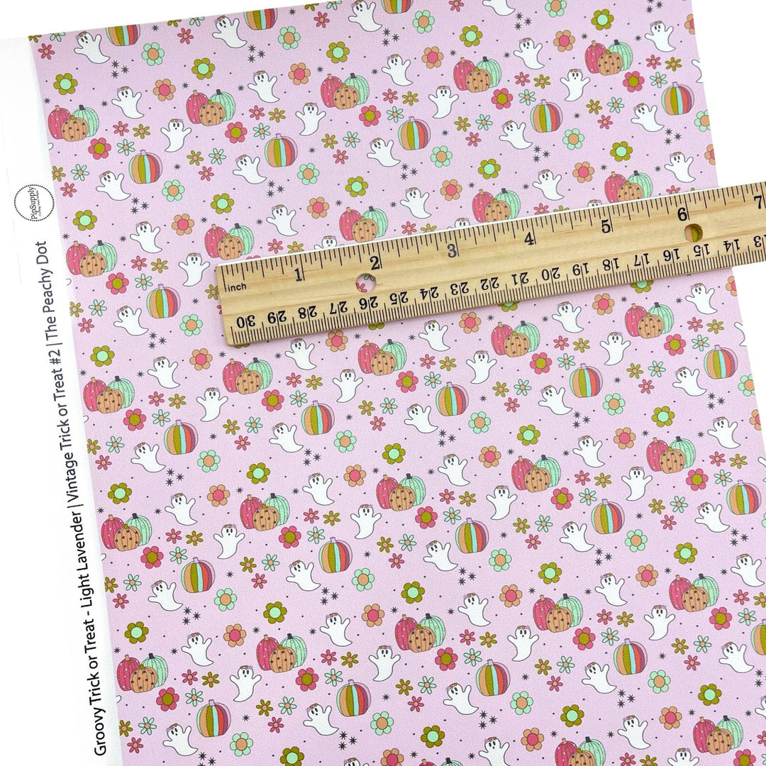 Vintage Trick Or Treat #2 | The Peachy Dot | Faux Leather Sheets