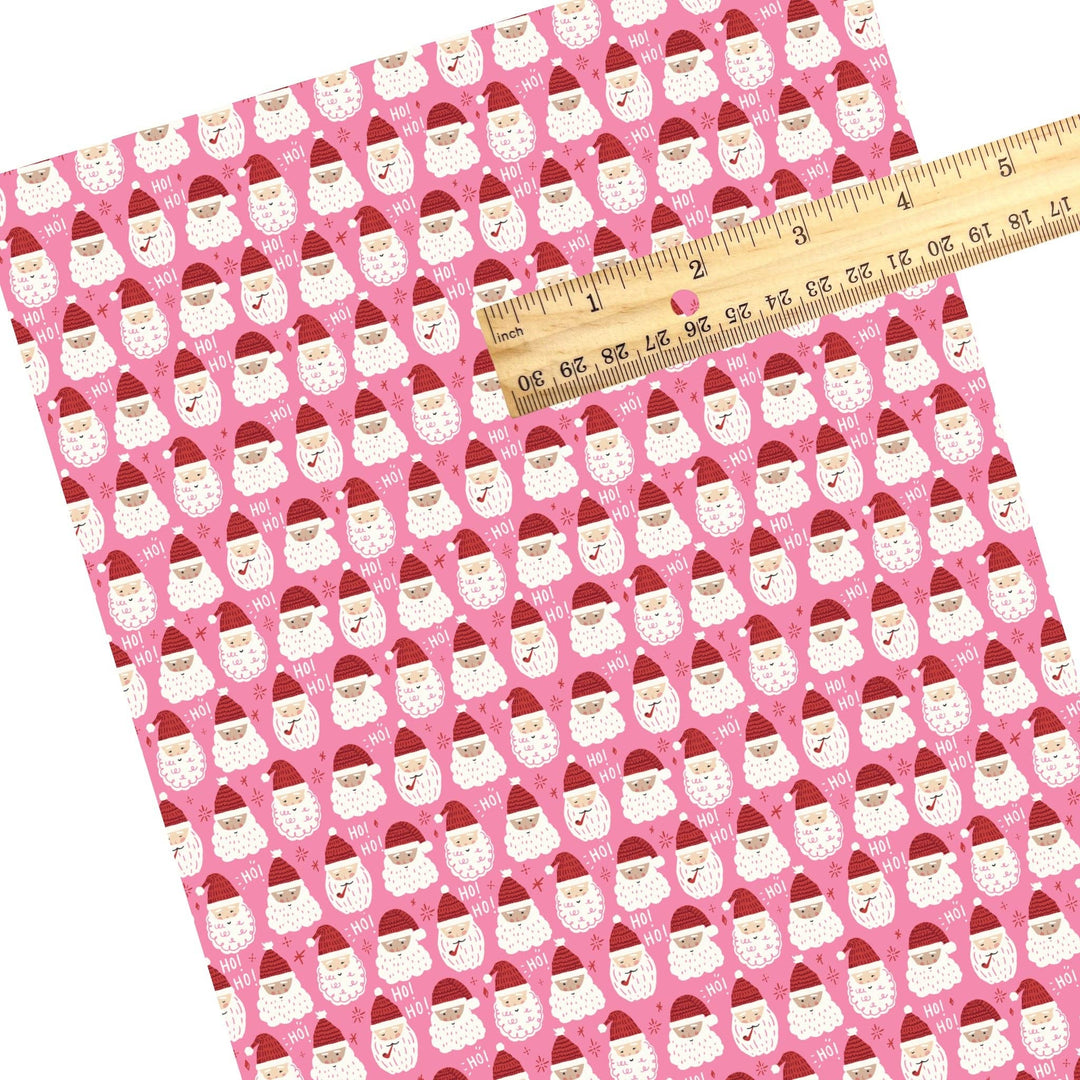 Father Christmas Pink Faux Leather Sheets