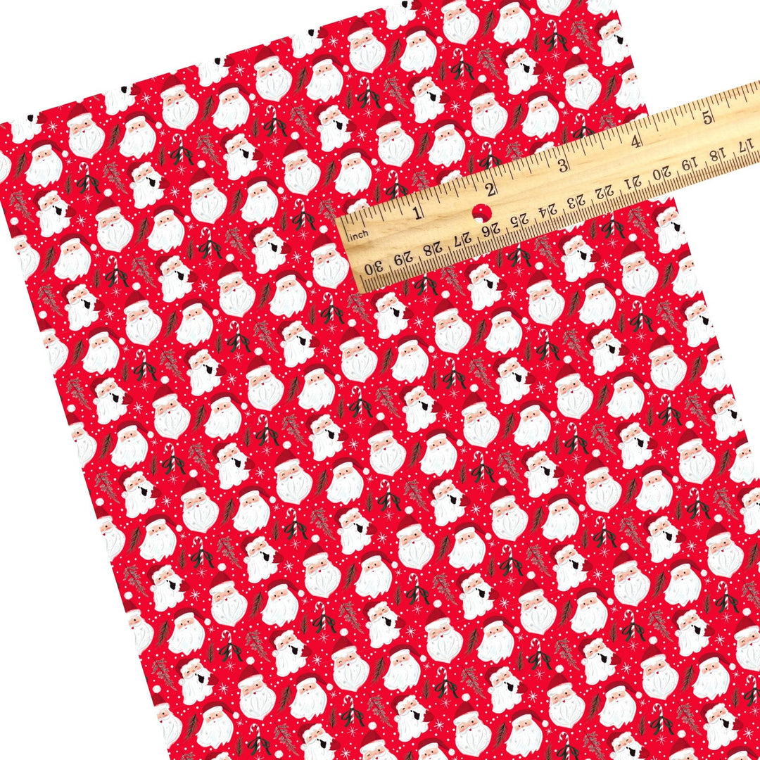 Santa Baby Red Faux Leather Sheets