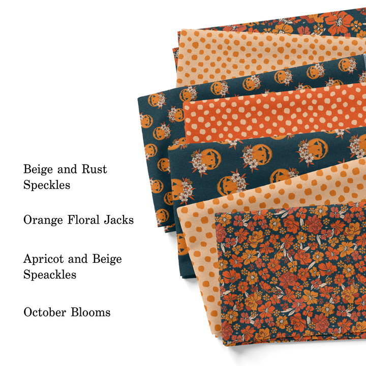 Beige and Rust Speckles Fabric By The Yard