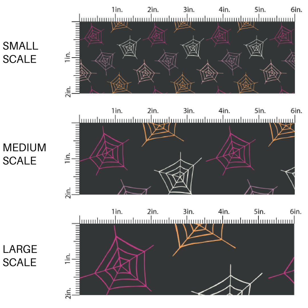 Spooky Scary Spiderwebs Fabric By The Yard