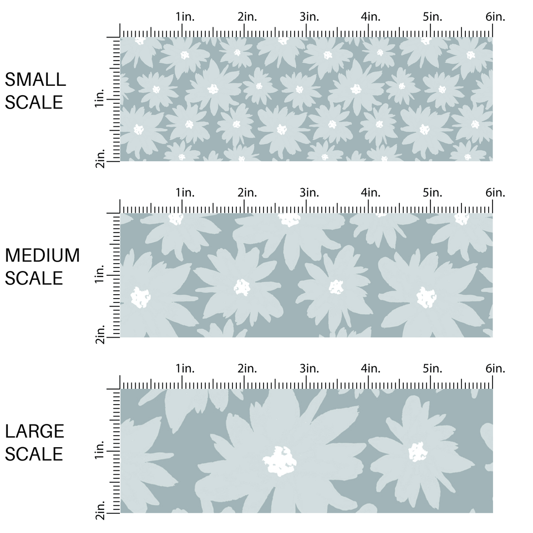 Hyacinth Blue Blooms Fabric By The Yard