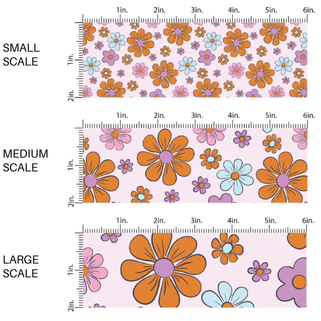 Halloween Flower Fields Fabric By The Yard
